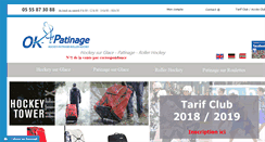 Desktop Screenshot of ok-patinage.com