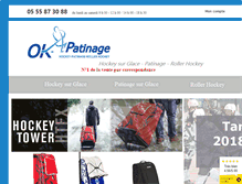 Tablet Screenshot of ok-patinage.com